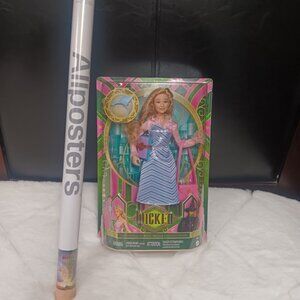 Wicked Glinda Shiz 2024 Doll & Wicked For Good 2025 Movie Poster Set